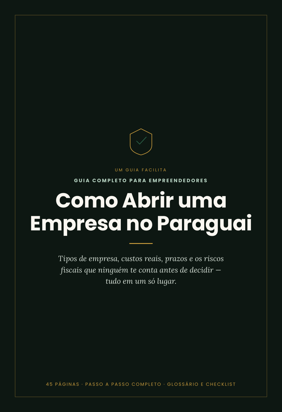 Capa do ebook Como Abrir uma Empresa no Paraguai